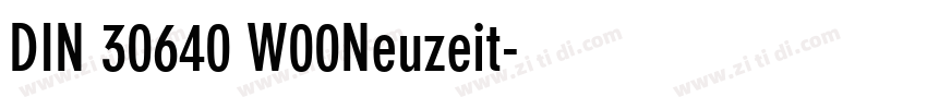 DIN 30640 W00Neuzeit字体转换